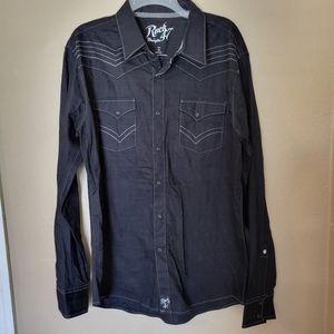Men's black wrangler shirt